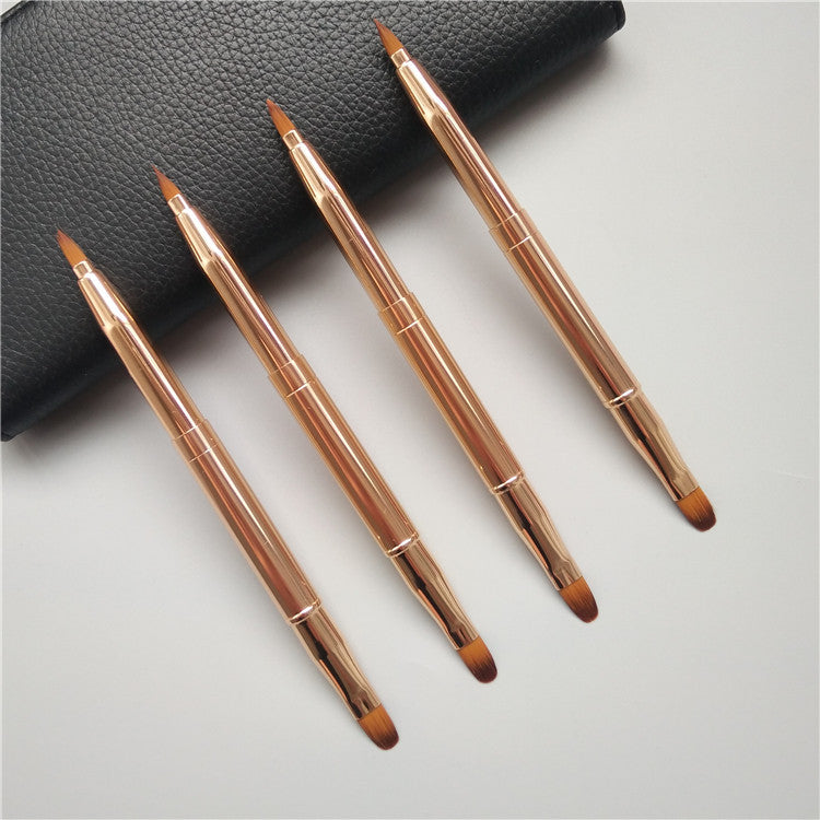 Retractable Brush Double-headed Concealer With Lid Makeup Brushes Accessories