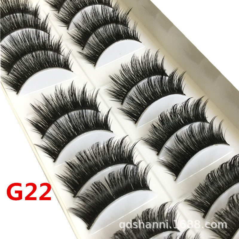 Eyelashes Three-dimensional Thick Cross Eyelash Multiple False Lashes