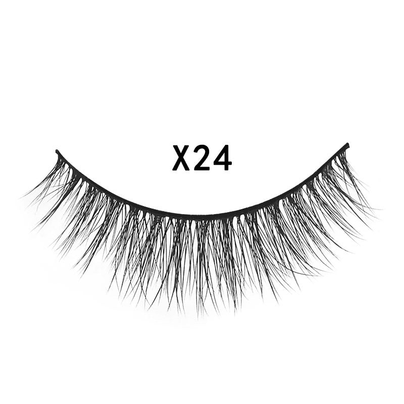 Mink Eyelashes Natural Cross Eyelash Pairs False Lashes