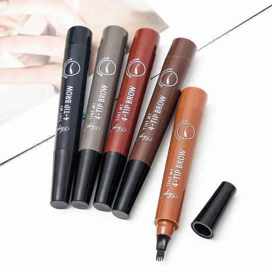 Crayon à sourcils liquide anglais Fourchette Eau Waterproof Accessoires de maquillage pour les yeux