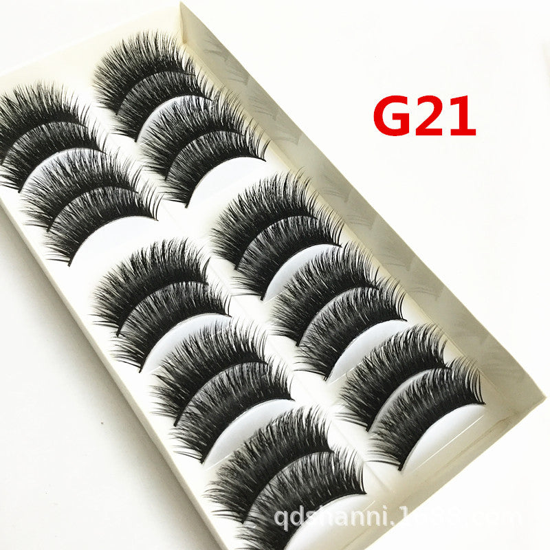 Eyelashes Three-dimensional Thick Cross Eyelash Multiple False Lashes