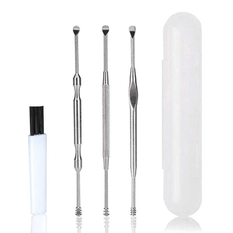 Stainless Steel Ear Pick Double-headed Spiral Makeup Accessories