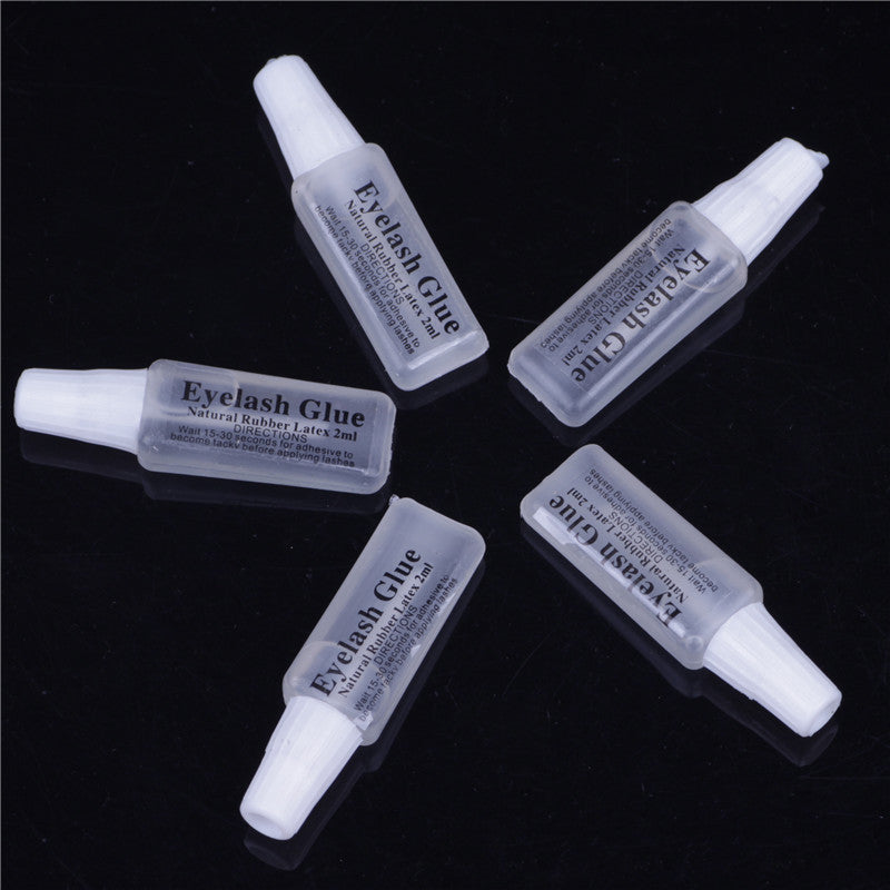 Eyelash Glue Plastic Flat Tube Transparent False Lashes