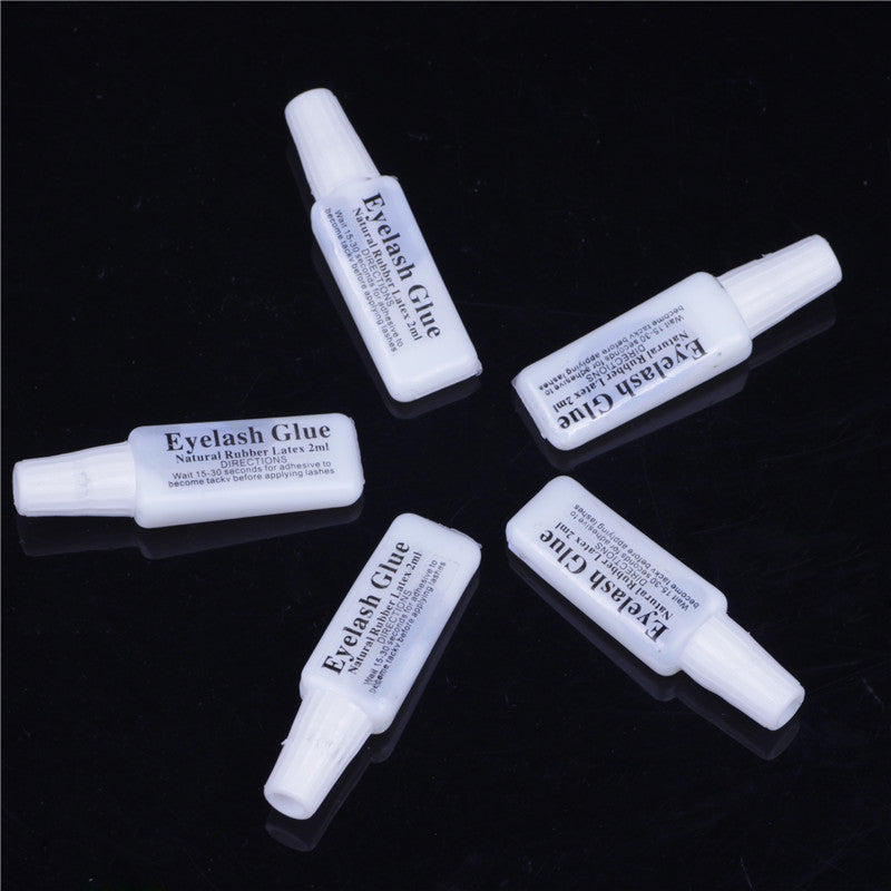 Eyelash Glue Plastic Flat Tube Transparent False Lashes