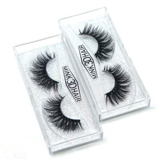 Mink Eyelashes Three-dimensional Thick Cross Eyelash False Lashes