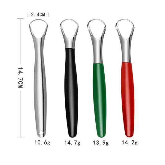 Hand-held Tongue Scraper Brush Oral Cleaner Makeup Accessories