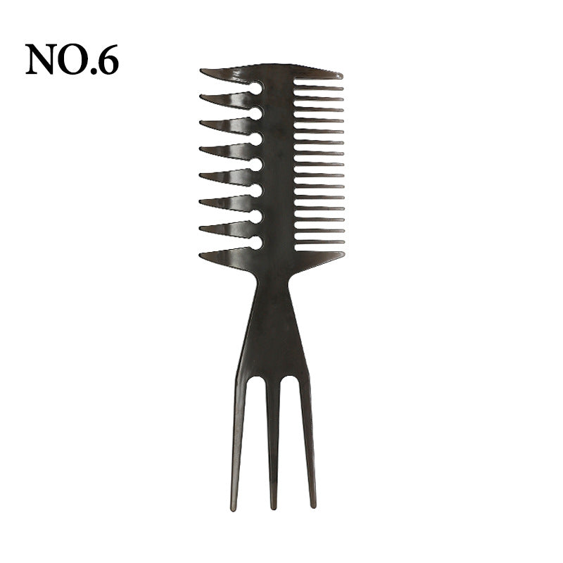 Modèle de barbe pour hommes à angle droit, style rétro pour l'arrière de la tête, brosses et peignes à cheveux larges