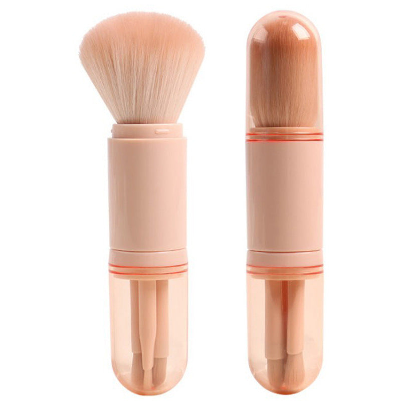 Retractable Cosmetic Brush Suit Portable Beauty Makeup Brushes Accessories