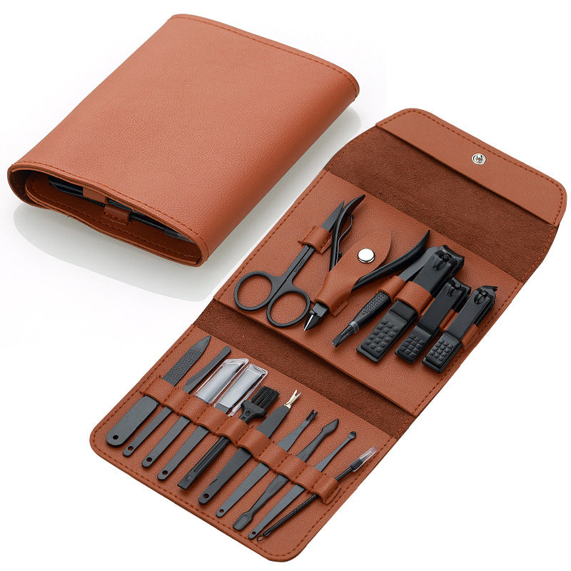 Ensemble de ciseaux en acier inoxydable, coupe-ongles complet, outils de manucure pour ongles