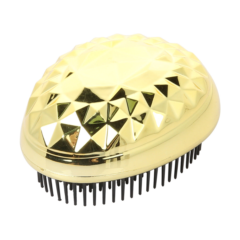 Diamond Pattern Electroplating Tangle Portable Egg Bright Makeup Accessories