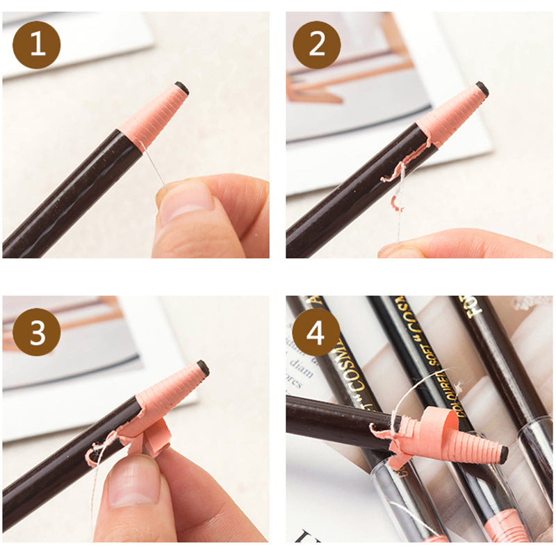 Line Drawing Eyebrow Pencil Waterproof Long Lasting Makeup Accessories