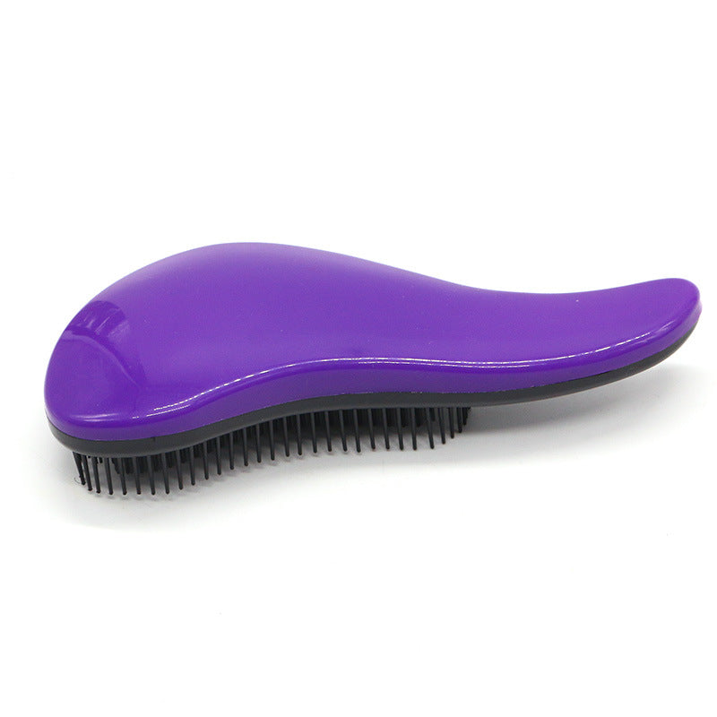 Brosse à cheveux en plastique de couleur élégante Brosses et peignes pour cheveux de coiffure