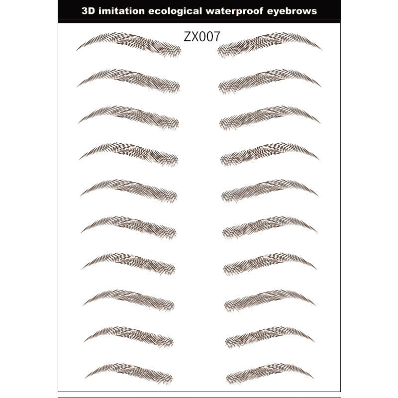 Imitation Ecological Eyebrow Stencil Thick Korean Makeup Accessories