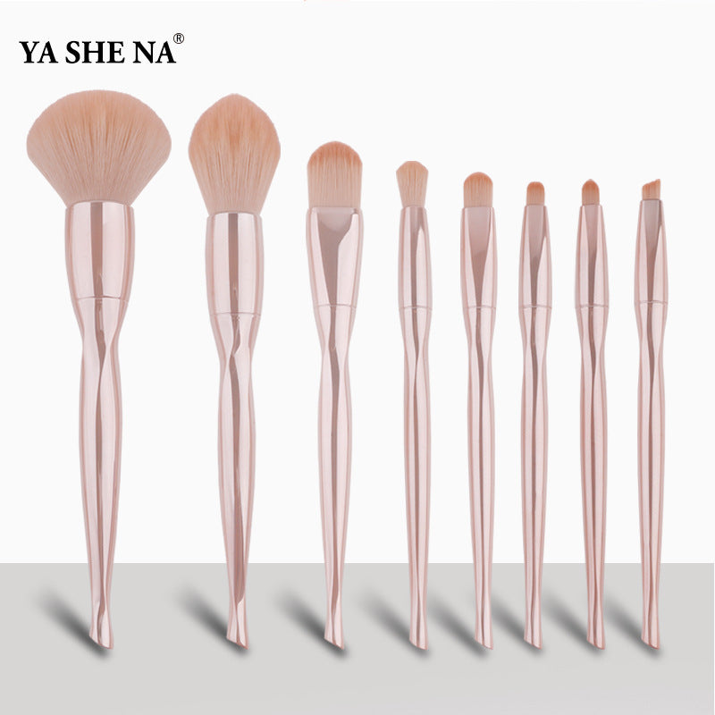 Pcs Electroplated Skin Color Suit Beauty Tools Makeup Brushes Accessories