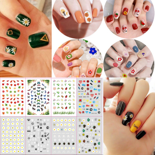 Elegant Paper Beauty Small Daisy Flower Nail Care Nail Art