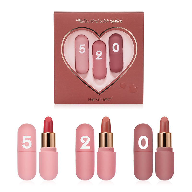 Three-color Pack Kit Lacquer Female Chinese Lip Glosses