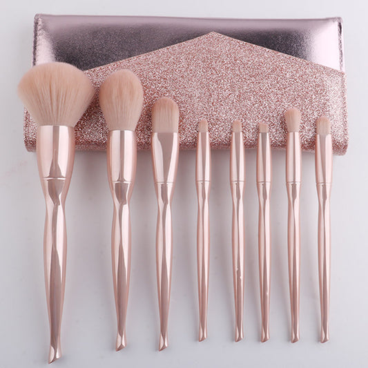 Pcs Electroplated Skin Color Suit Beauty Tools Makeup Brushes Accessories