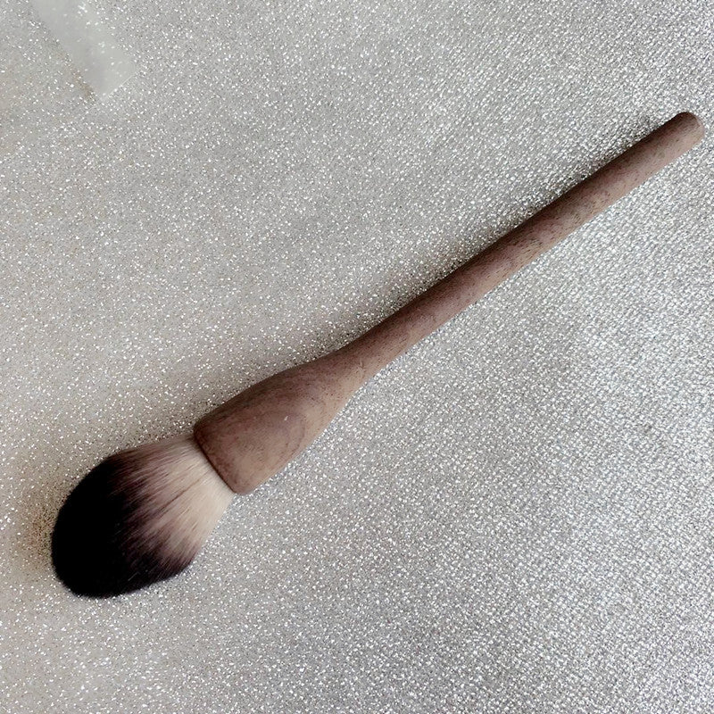 Solid Wood Walnut Large Retro Powder Brush Loose Highlight Makeup Brushes Accessories