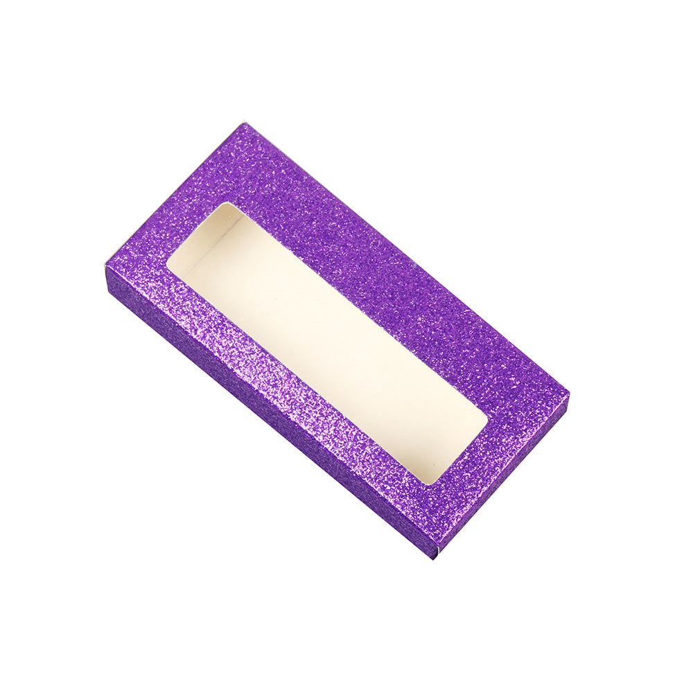 Eyelash Box Holder Thickened Glitter Paper False Lashes