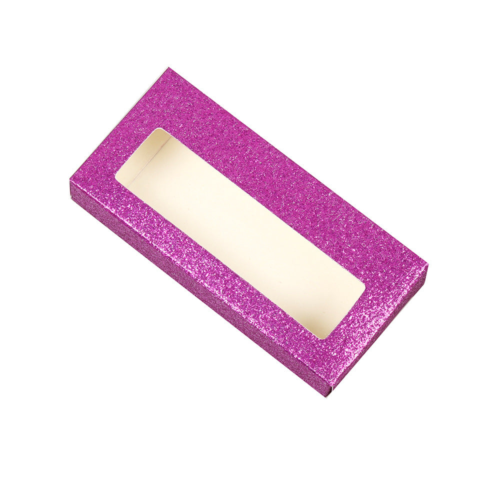 Eyelash Box Holder Thickened Glitter Paper False Lashes