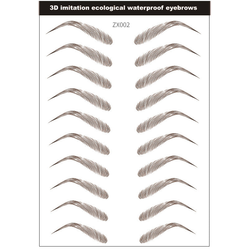 Imitation Ecological Eyebrow Stencil Thick Korean Makeup Accessories