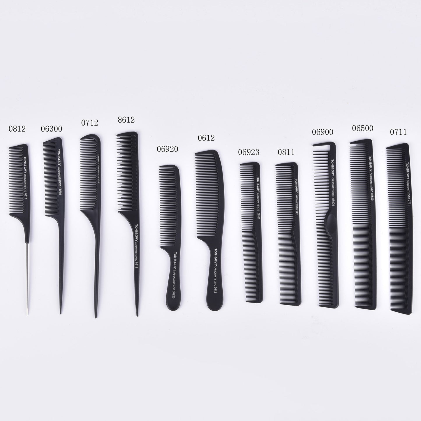 Brosses et peignes à cheveux en acier pour coupe de queue en plastique et fibre de carbone Tony Cover