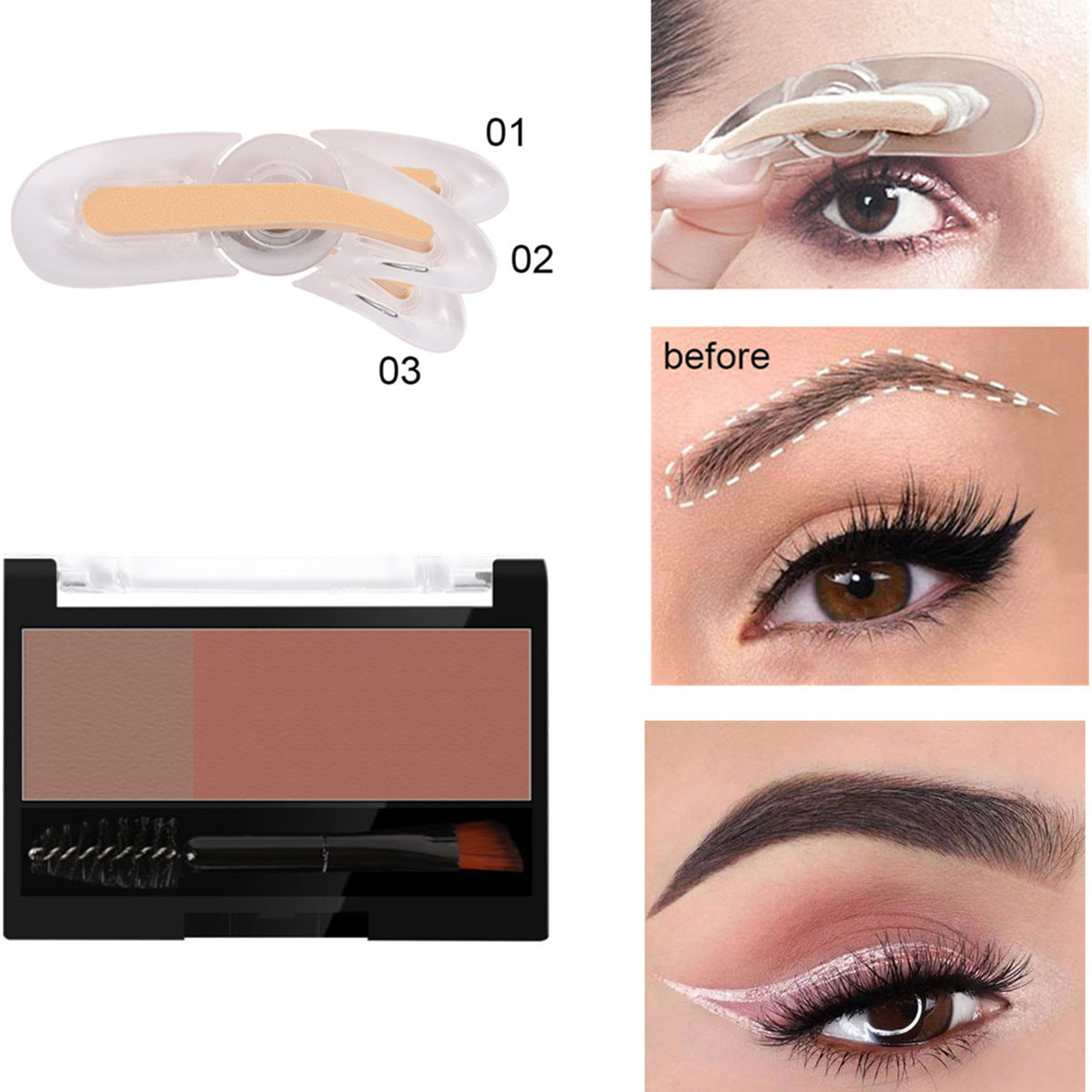 With Brush Thrush Gadget Adjustable Flat Eye Makeup Accessories