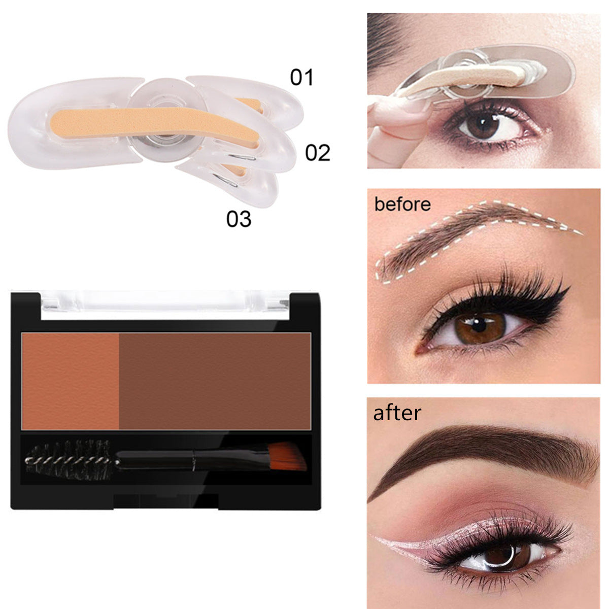 With Brush Thrush Gadget Adjustable Flat Eye Makeup Accessories