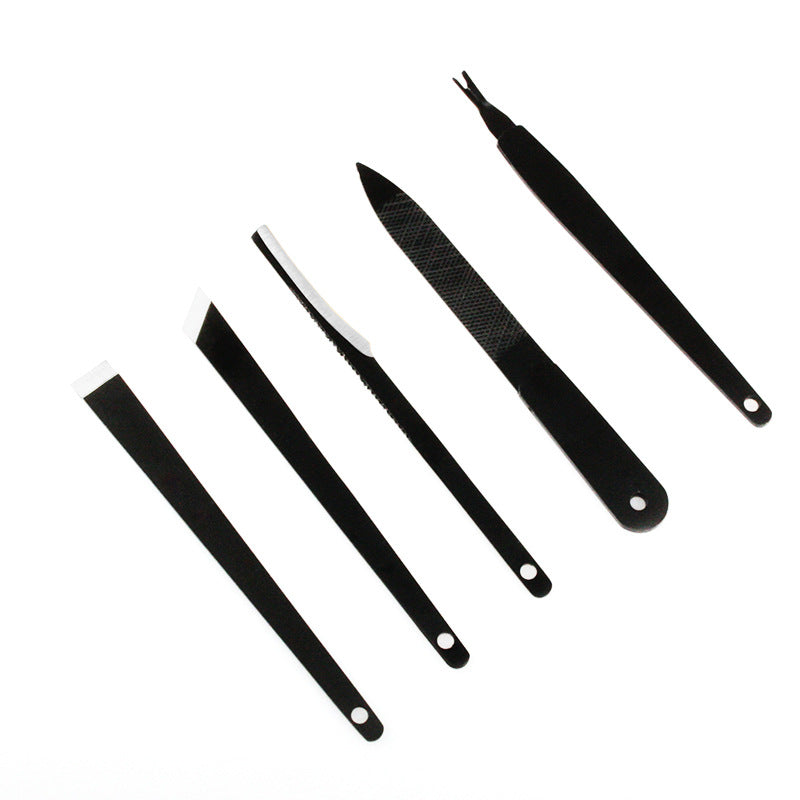 For Removing Dead Skin V-shaped Leather Nail Tool Set