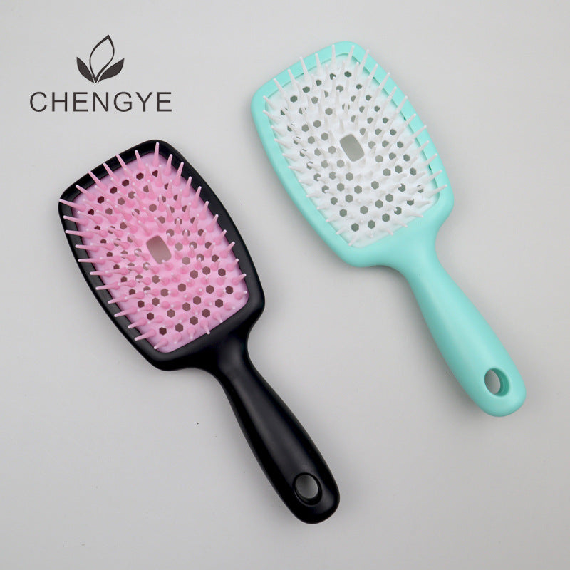 Brosses et peignes élastiques pour massage du cuir chevelu creux et secs