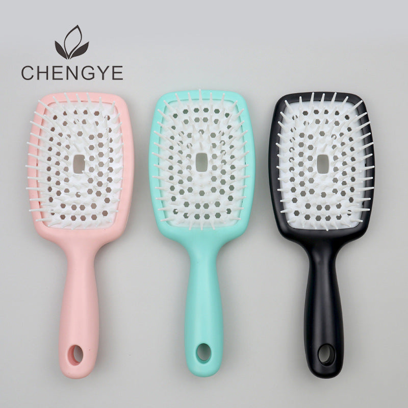 Brosses et peignes élastiques pour massage du cuir chevelu creux et secs