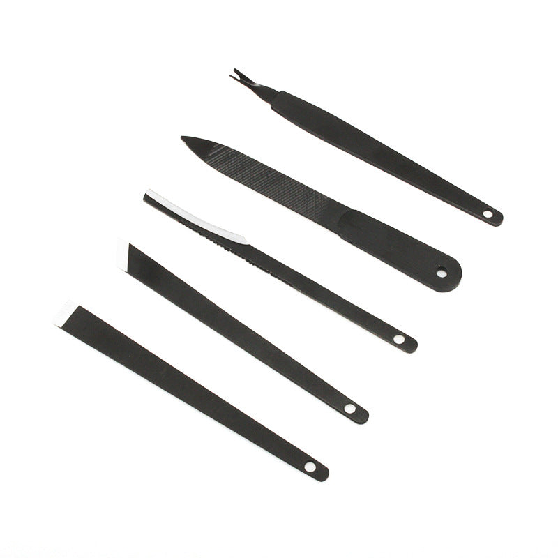 For Removing Dead Skin V-shaped Leather Nail Tool Set