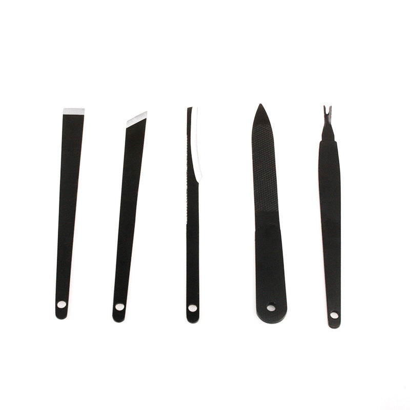 For Removing Dead Skin V-shaped Leather Nail Tool Set