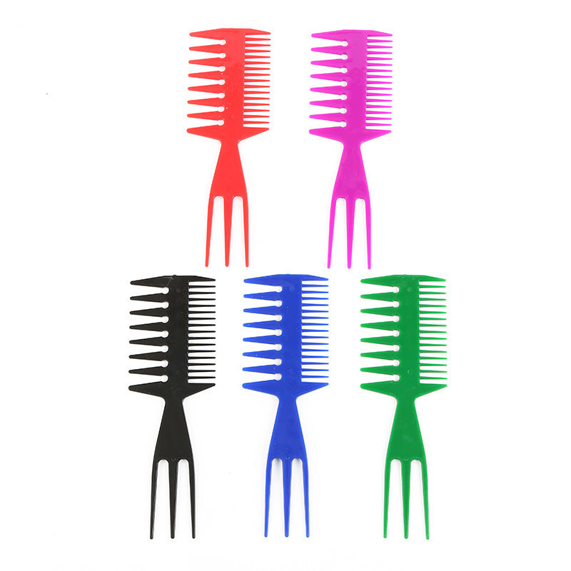 Brosse à cheveux en plastique 3 en 1 pour peinture, tête à huile, brosses et peignes pour cheveux