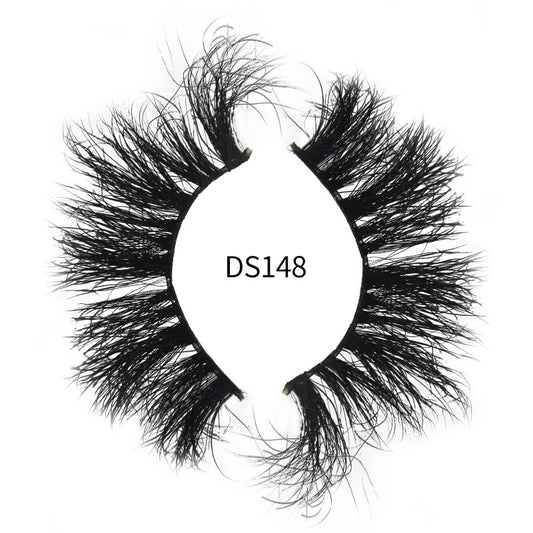 Mink Eyelashes Three Messy Fried Single False Lashes