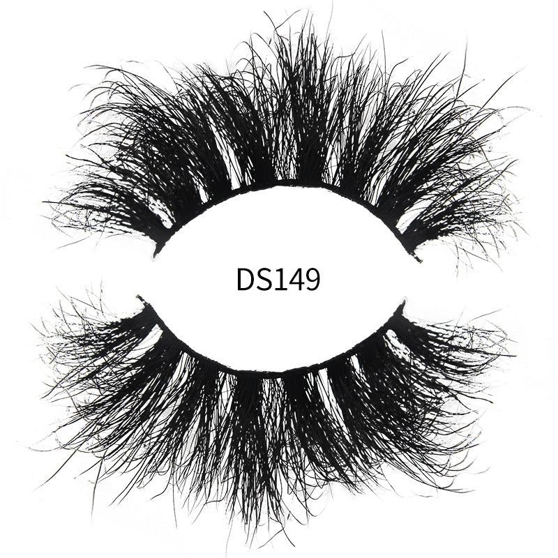 Cils de vison Trois faux cils simples frits et désordonnés