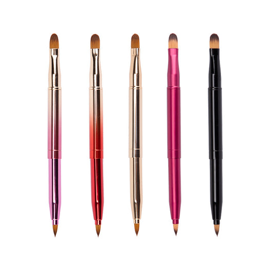 Double-headed Brush Portable Concealer Multifunctional Shadow Lacquer Makeup Brushes Accessories