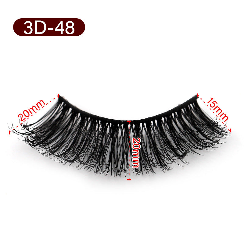 Fiber Eyelashes Pairs Pack Eyelash Curling False Lashes