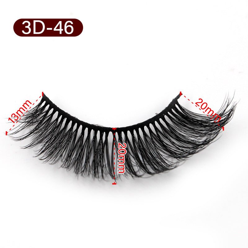 Fiber Eyelashes Pairs Pack Eyelash Curling False Lashes