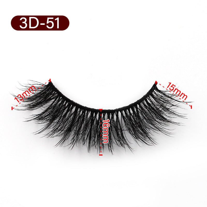 Fiber Eyelashes Pairs Pack Eyelash Curling False Lashes