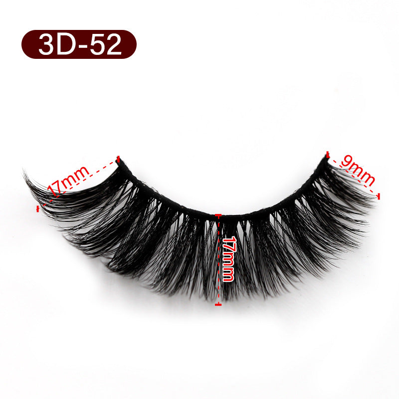 Fiber Eyelashes Pairs Pack Eyelash Curling False Lashes