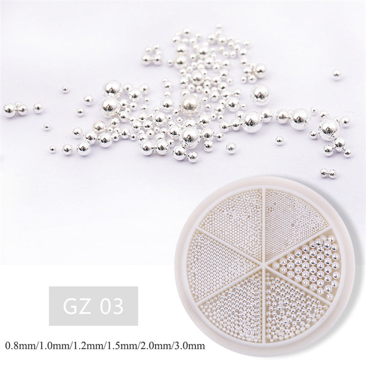 Steel Ball Metal Grid Mixed Turntable Nail Care Nail Art