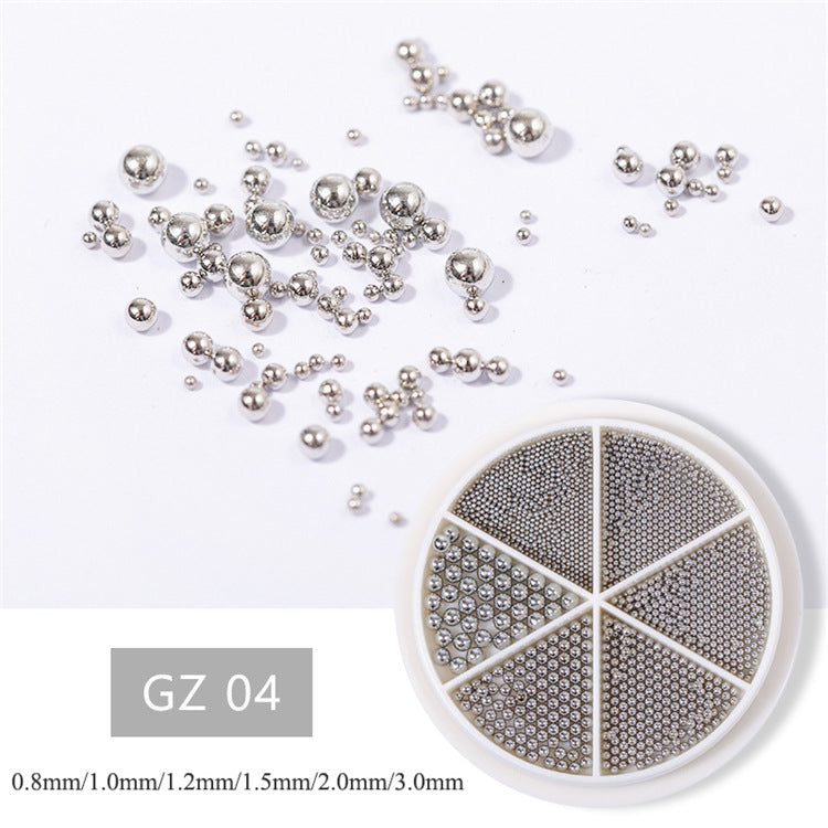 Steel Ball Metal Grid Mixed Turntable Nail Care Nail Art