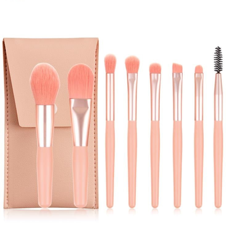 Macaron Brush Color Series Suit Portable Travel Makeup Brushes Accessories