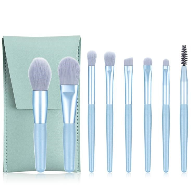 Macaron Brush Color Series Suit Portable Travel Makeup Brushes Accessories