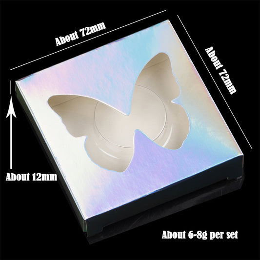 Hollow Eyelash Box Color Square Packaging Makeup Accessories