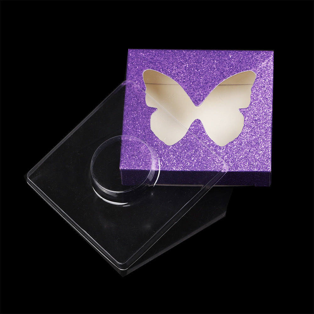 Hollow Eyelash Box Color Square Packaging Makeup Accessories