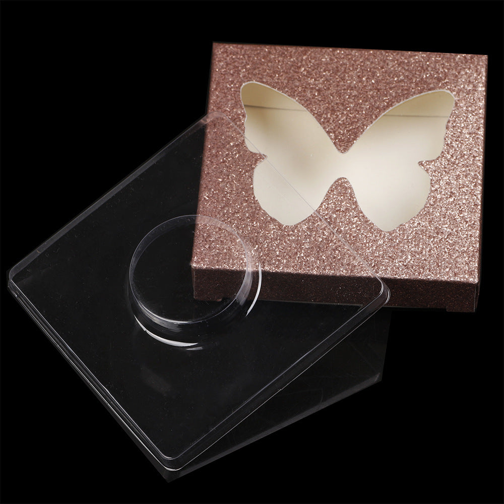 Hollow Eyelash Box Color Square Packaging Makeup Accessories