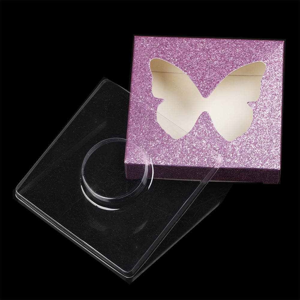 Hollow Eyelash Box Color Square Packaging Makeup Accessories