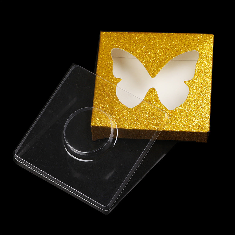 Hollow Eyelash Box Color Square Packaging Makeup Accessories